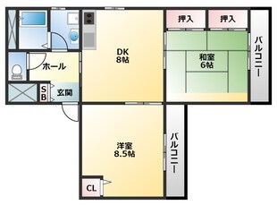 サンハイツの物件間取画像